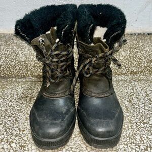 Sorel Badger Women’s Boots 9 Winter/Snow Insulated Waterproof Leather Rubber